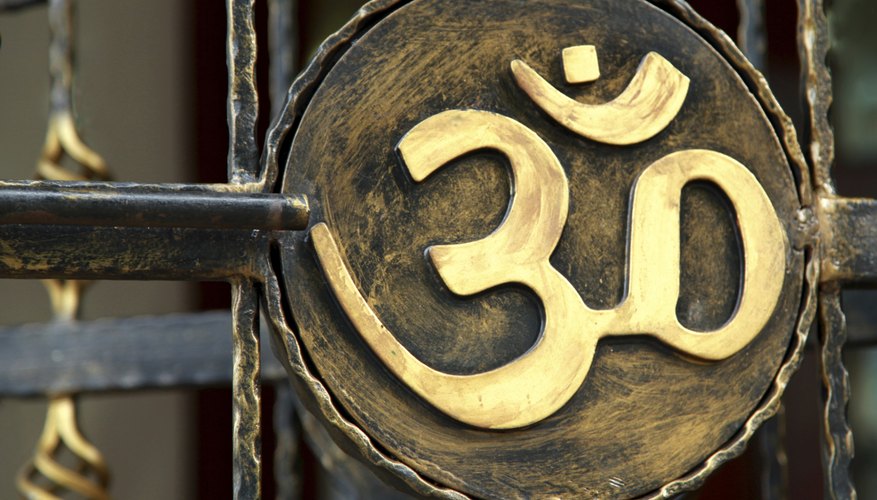 A metal carving of the