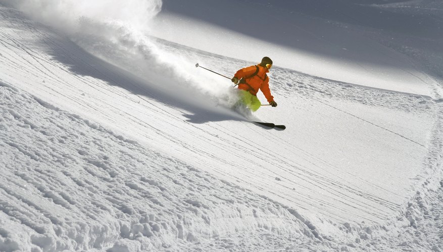 The slope going down a mountain is represented as a negative number in math.