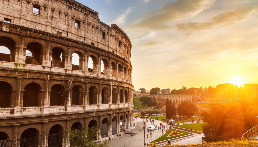 Ruinas históricas en Roma.