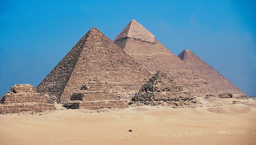 The Egyptian pyramids are monuments to belief in the afterlife.