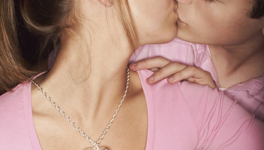 If you feel nervous about kissing a guy, it is okay to let him know.