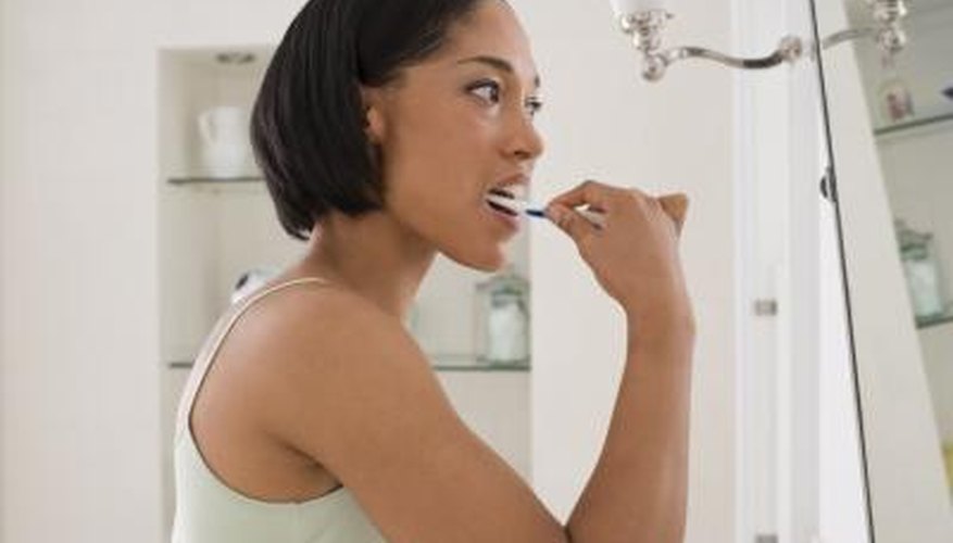 Brushing your tongue with your toothbrush can remove stains in a matter of minutes.