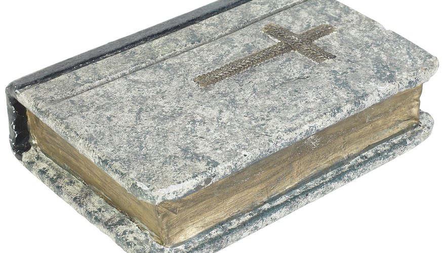 Bibles are available in various sizes and prices.