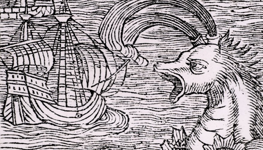 The leviathan appears in ancient Semitic mythology and biblical texts as an aquatic beast, sometimes interpreted as a crocodile, whale or sea monster.