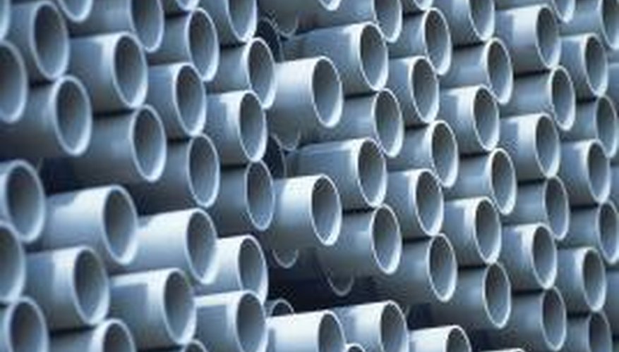 PVC pipe is used for a variety of garden applications.