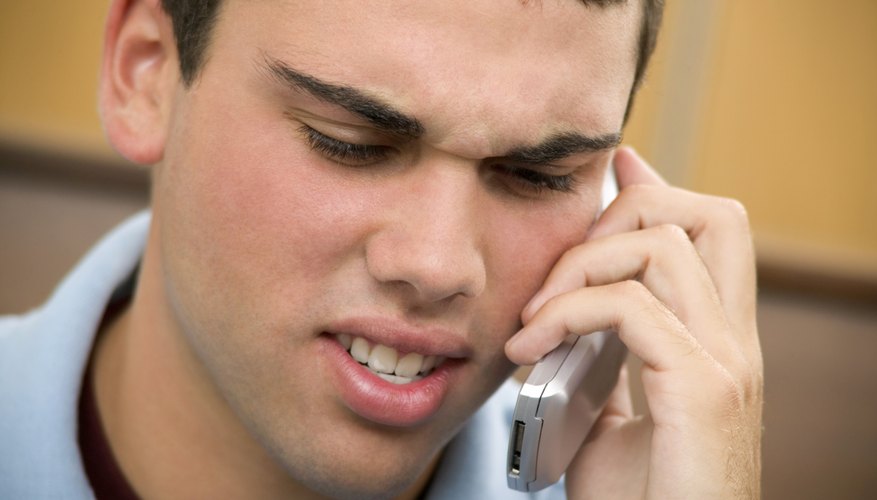 Don't accept his calls if he only has rude things to say to you.