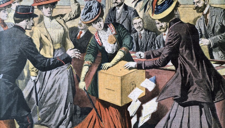 The women's suffrage movement fought for voting rights.