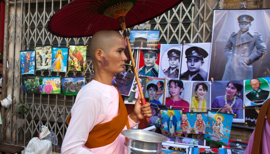 A Buddhist nun must live the same lifestyle as her male counterparts, without material goods aside largely from her begging bowl.