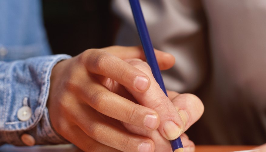 Kindergarten students will work on handwriting often.