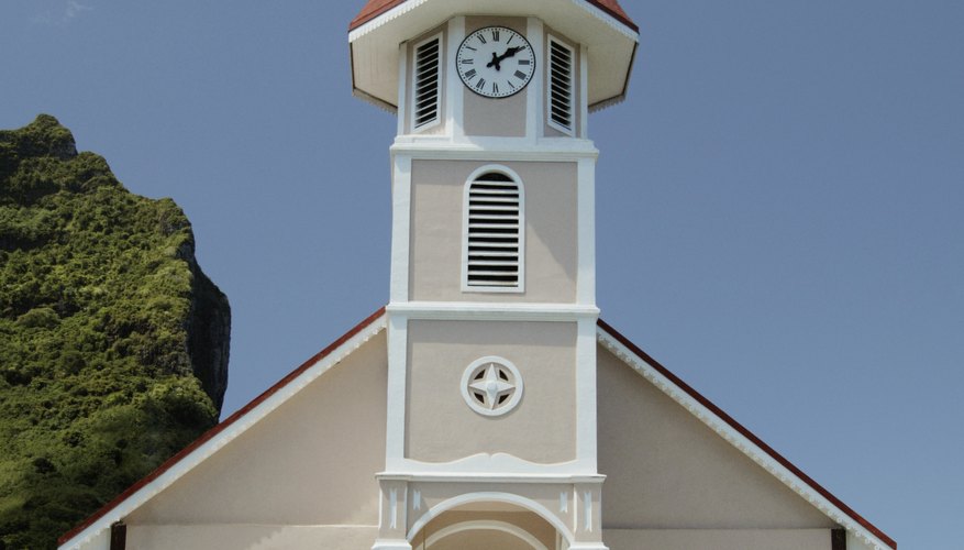Christianity is the predominant religion of Pacific Islanders as evidenced by this Evangelical church in Bora Bora.