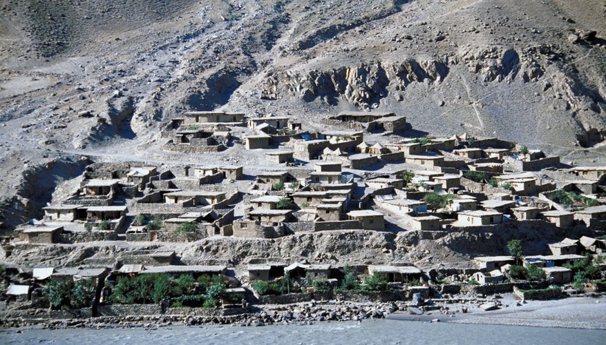 Ancient Indian homes were built with baked and sun-dried bricks.