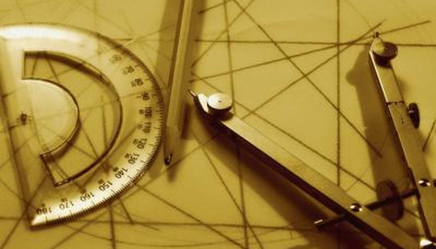 The protractor will help you draw accurate nine-pointed stars