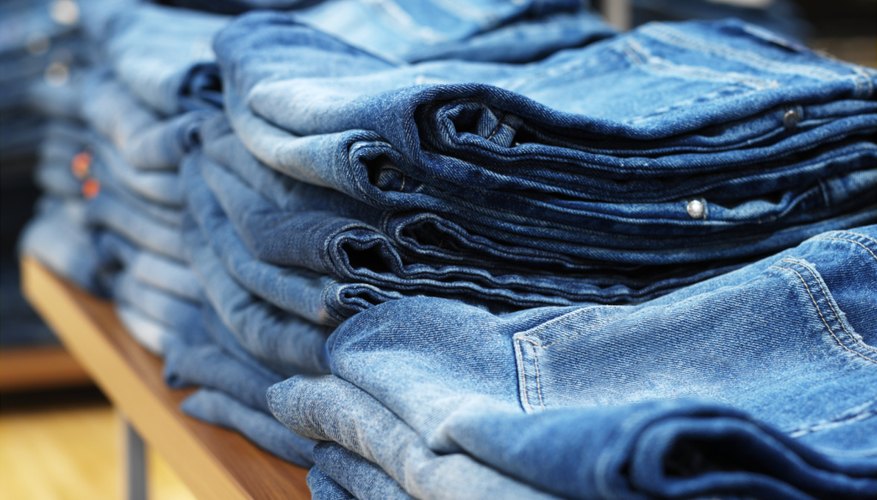 Each pair of jeans becomes distinctly distressed and acquires it own fade patterns over time.