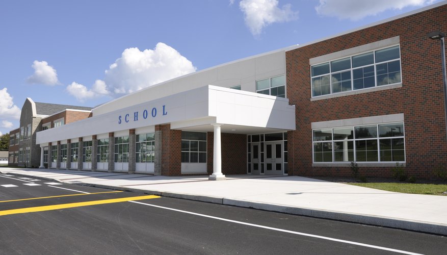 Exterior of school building.
