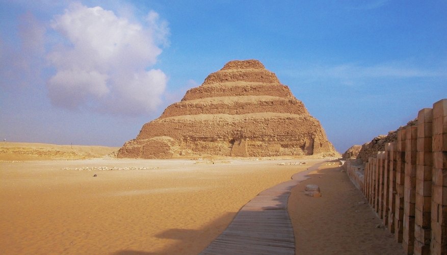 Djoser is the first king to be buried in a step pyramid.
