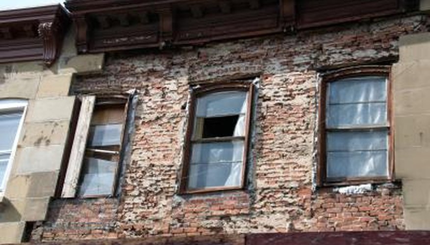 Structures suffering from heavy brick delamination cannot be fixed easily and are often torn down.