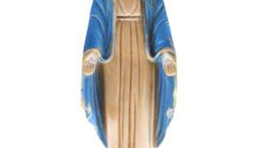 Many older religious statues are made of chalkware.