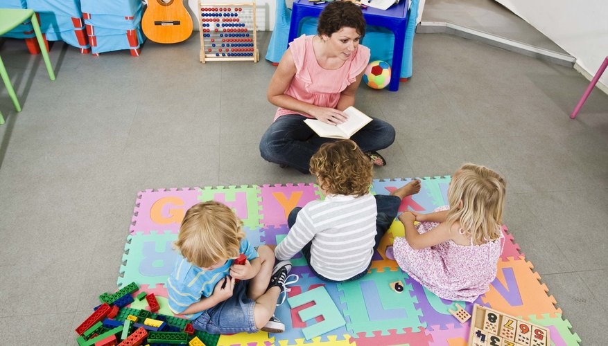 Circle time can include songs, stories, counting and naming colors.