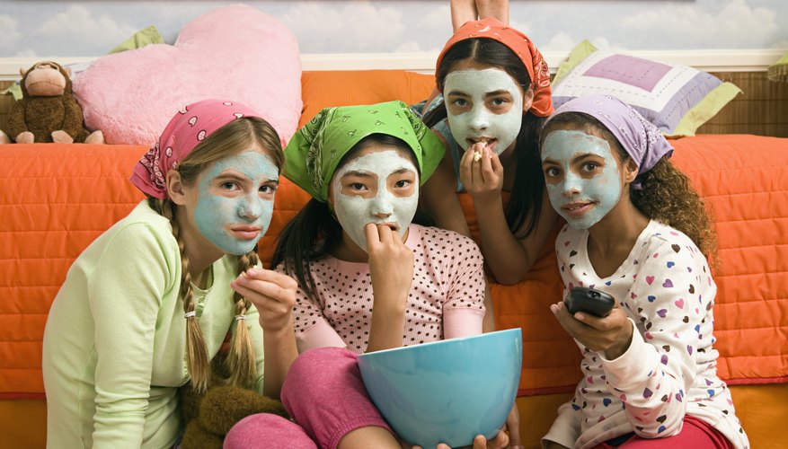 Have a girls' night in making home-remedy face masks.
