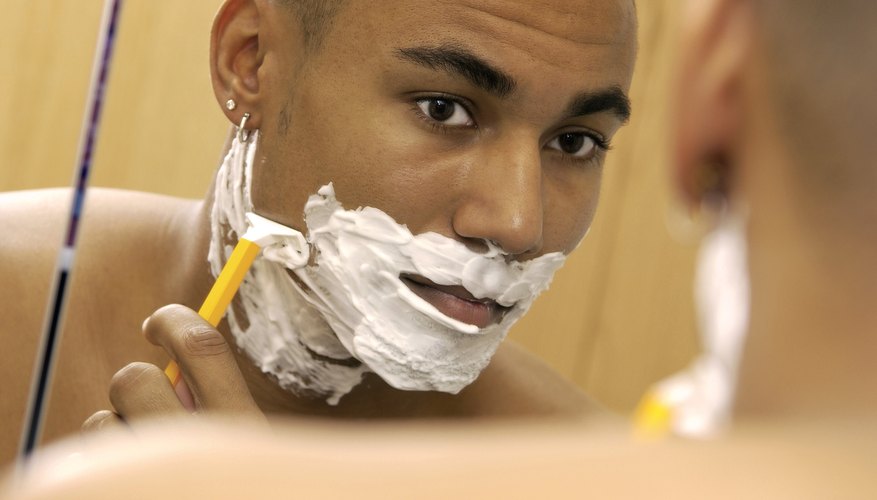 Shaving cream makes a close shave less painful.