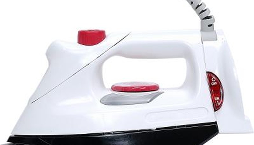 A steam iron is the key piece of equipment.
