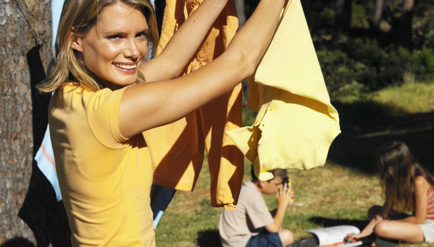 Air-dry oil stained clothing to check for any traces of the oil.