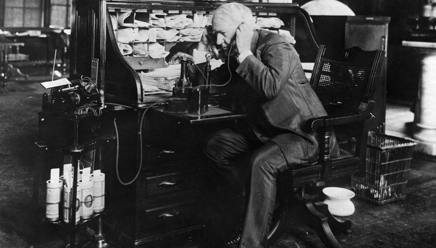 An early photo of Thomas Edison.