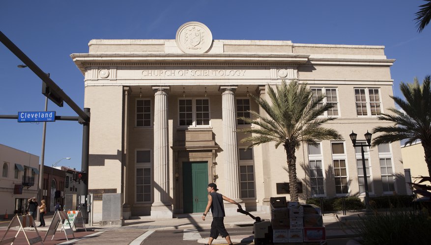 Scientology buildings in Clearwater, Florida, house a spiritual headquarters.