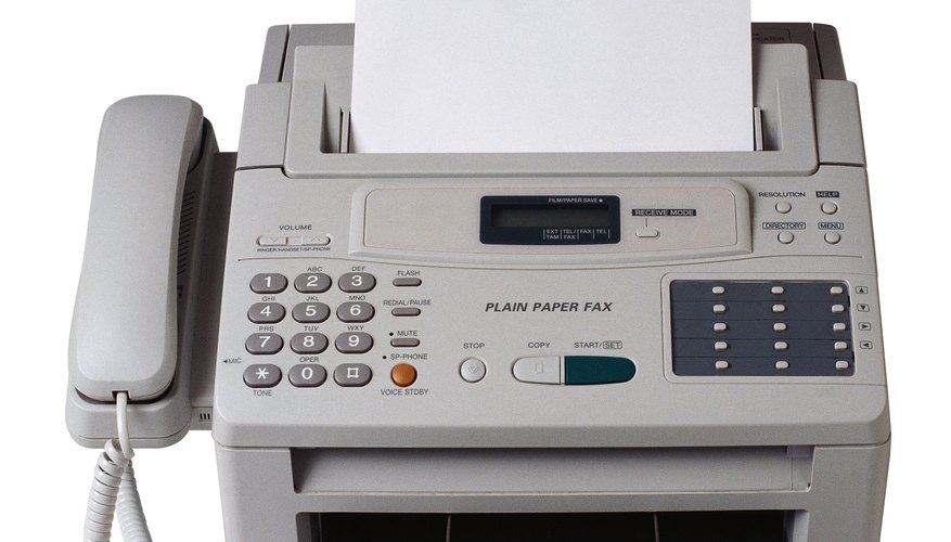 Locate a fax machine.