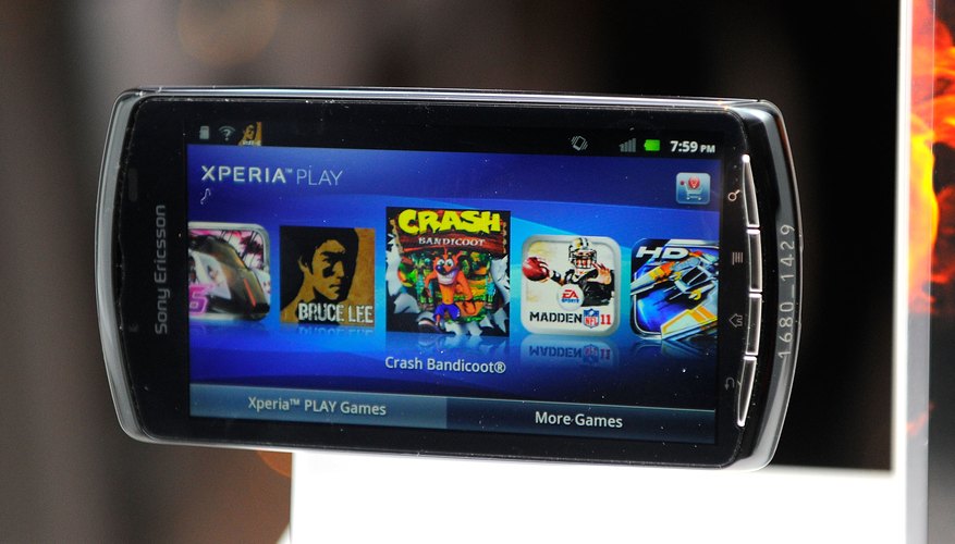 Reset your Xperia Play to factory defaults if the touchscreen freezes.