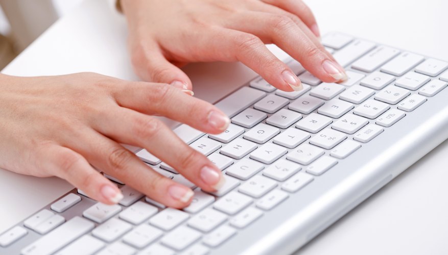 Someone is typing on their keyboard.