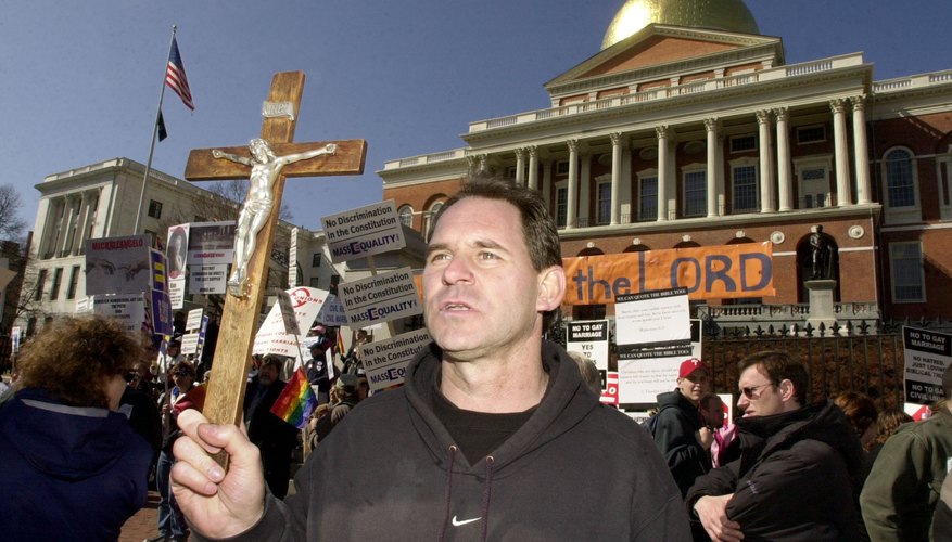 Protests on church and state issues are common in the U.S.