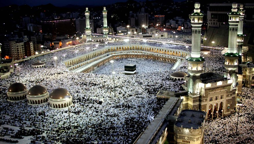 The Kaaba in Mecca, Saudi Arabia is the holiest place in Islam, where able Muslims are expected to embark on the Hajj pilgrimage once in their lifetime.