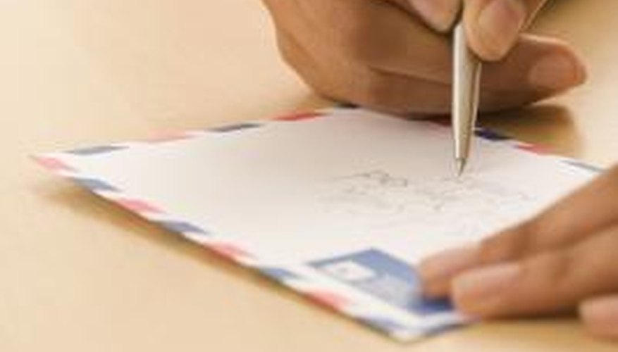 Addressing an envelope correctly helps both the postal service and company you're writing to.