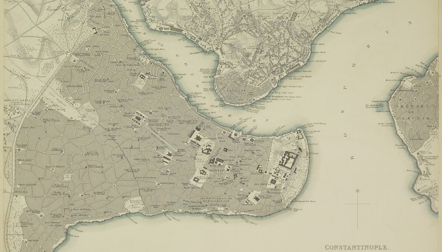 The Byzantine Empire was based in Constantinople, depicted here, and engaged in both spiritual and political struggles with Rome.