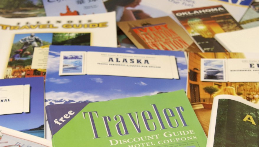 Brochures are used by most businesses in the travel industry to publicise their products.