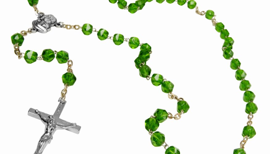 Each bead on a rosary symbolizes a prayer.