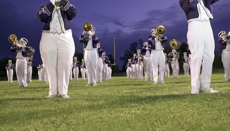 Bands are one way that students can work together as a group in school settings.