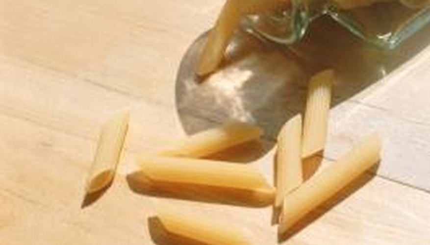 Cooking raw penne pasta in the microwave prevents steam from filling your kitchen.
