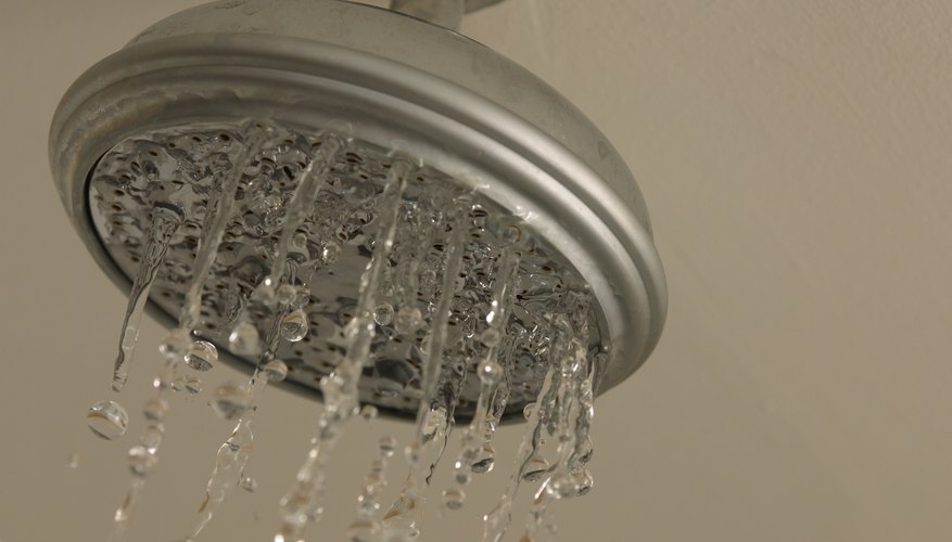 Moisture collecting on shower heads may lead to mildew.