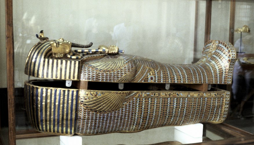 King Tutankhamen’s spectacular gold sarcophagus was opened by Howard Carter.