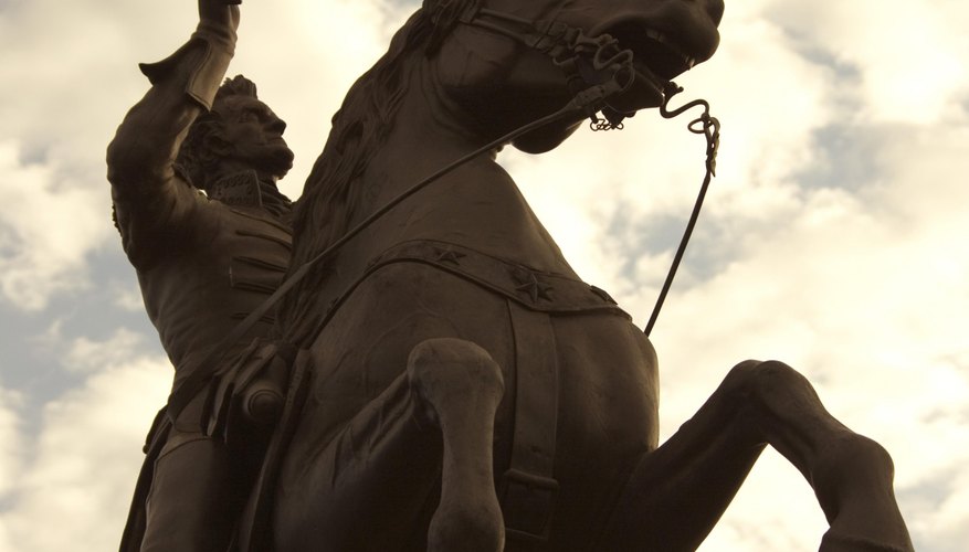 Andrew Jackson, depicted in a statue in New Orleans, was the first president of the era that bears his name.