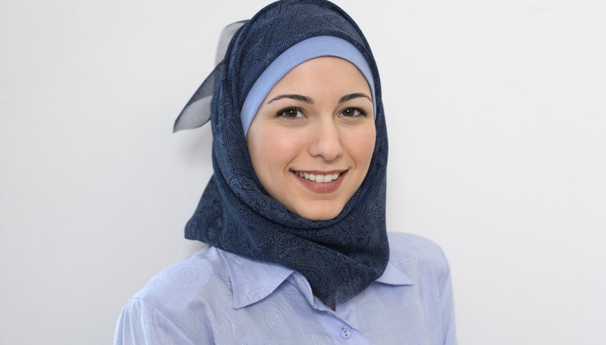 Muslim woman in hijab.