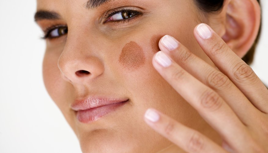 Fix too-dark foundation with a lot of blending and a little mixing.