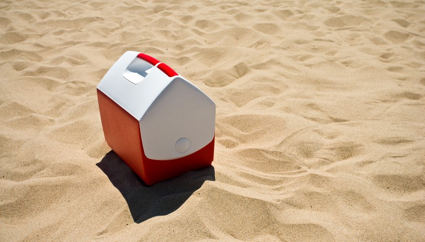 A cooler is made of polystyrene.