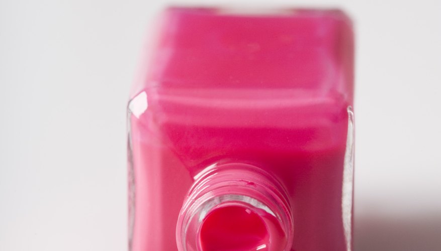 Don't rub the fabric to remove nail polish stains, as this will only spread it farther.