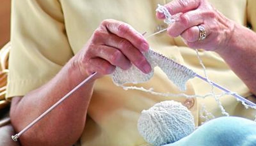 Knitting is enjoyed by people of any age.