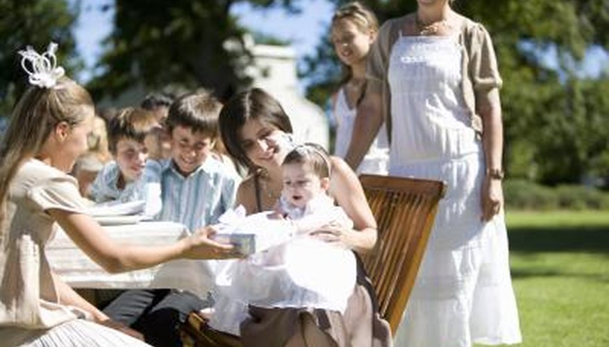 Toasts to new babies at their christening follow a traditional pattern.