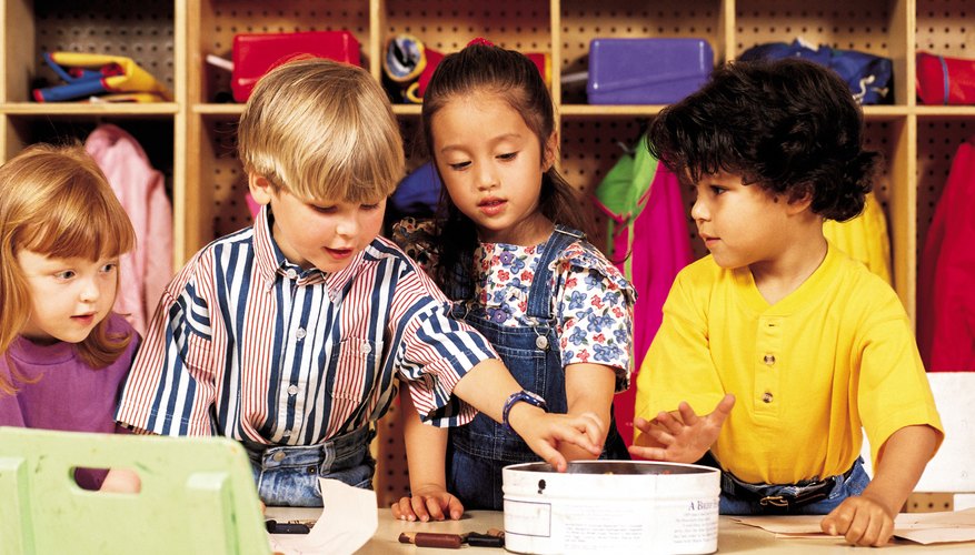 Learning centers give a hands-on experience to material.