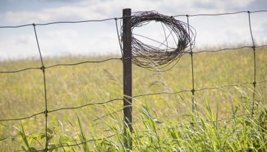 Wooden fence posts often are used in remote areas.